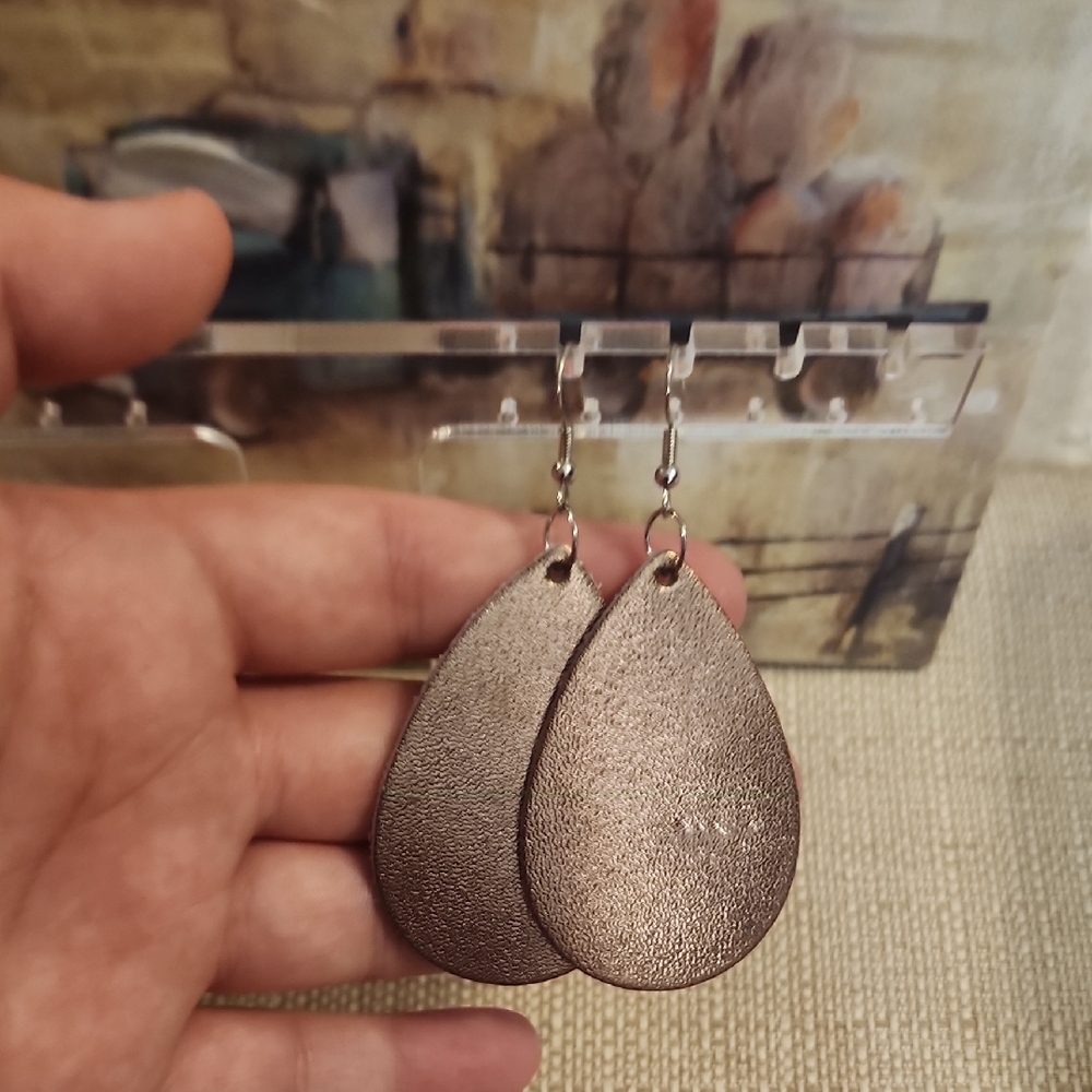 Brown Teardrop Earrings